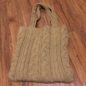 Cable Knit Sweater Purse